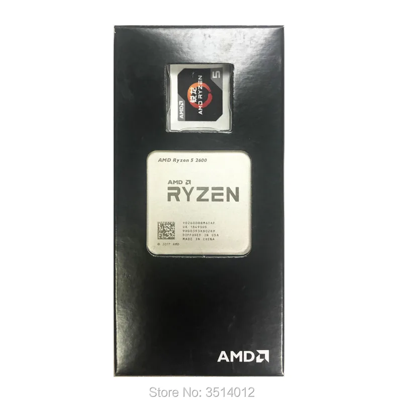 

AMD Ryzen 5 2600 R5 2600 GHz Six-Core Twelve-Thread CPU Processor YD2600BBM6IAF Socket AM4