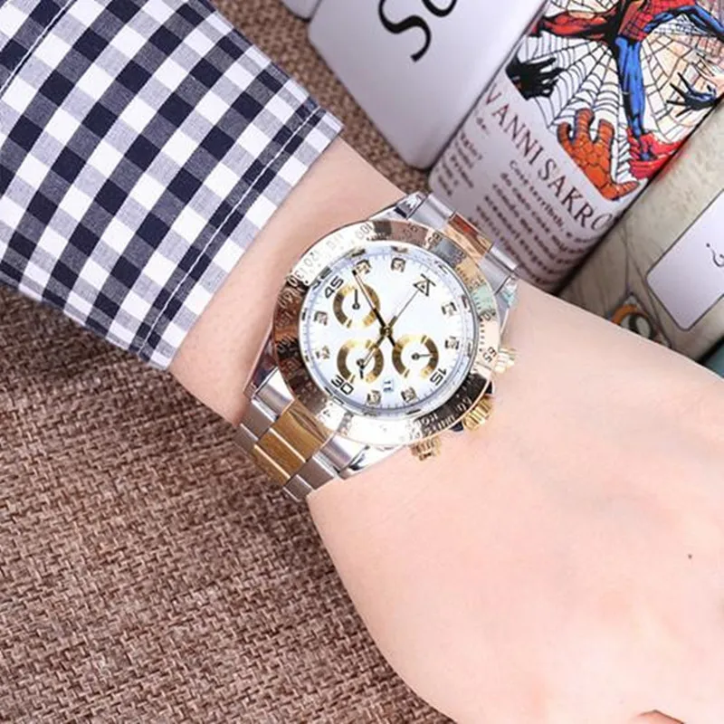

Relogio Masculino Gold Wristwatches Mens Designer Watches Luxury Brand Diamond Watch Men Fashion Automatic Date Day Quartz Clock