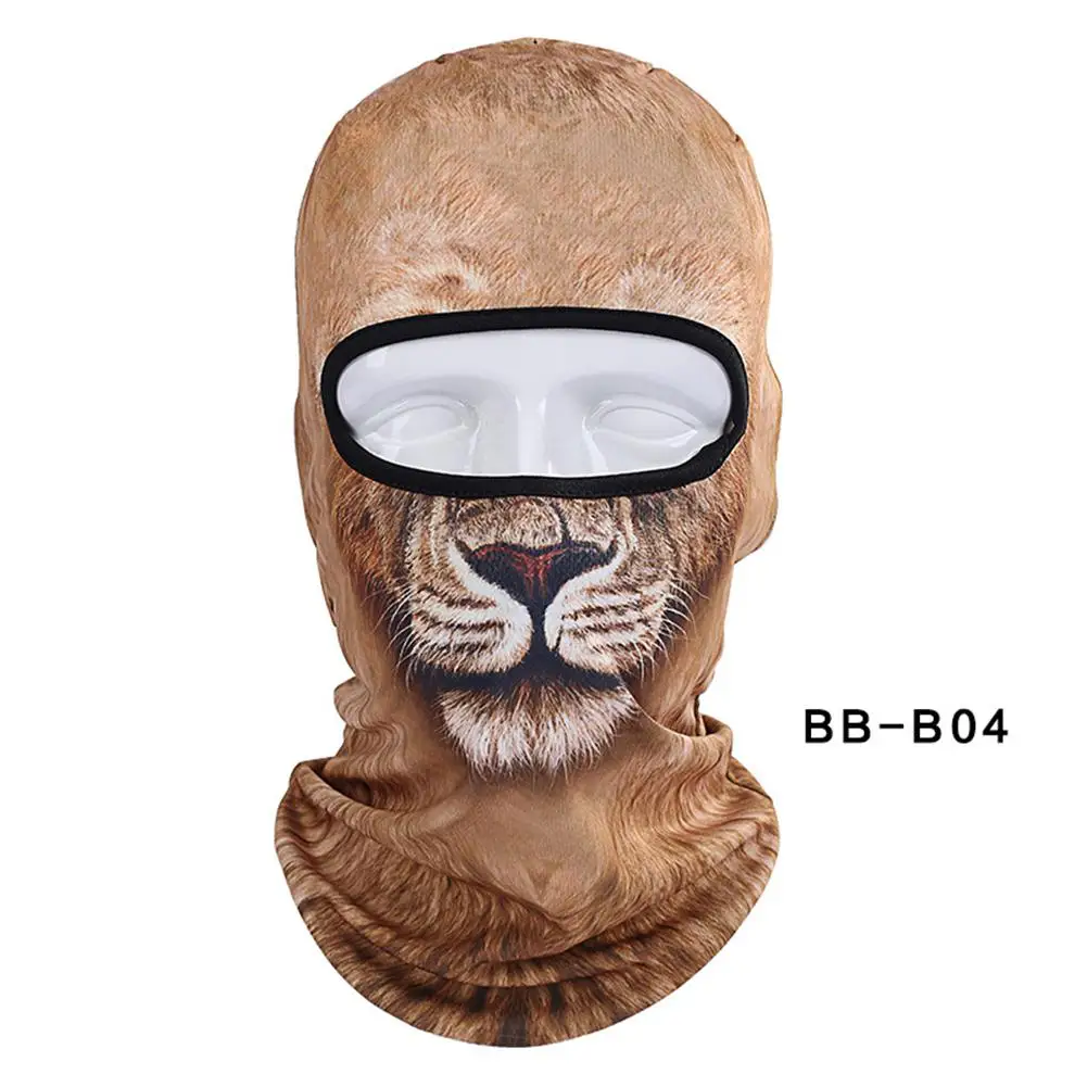 Mounchain 3D Animal Cycling Full Face Mask Cap Halloween Hats Bicycle Skiing Sports Protection Helmet Full Face Mask