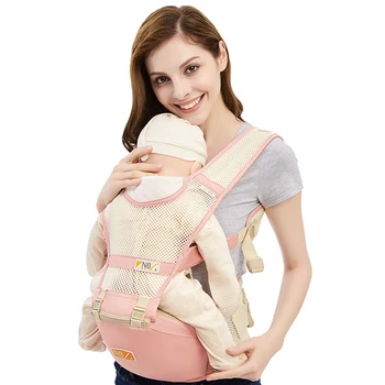 

Summer Style 360 Degree Breathable Baby Waist Stool Front Facing Baby Carrier Infant Comfortable Sling Backpack Pouch Hipseat