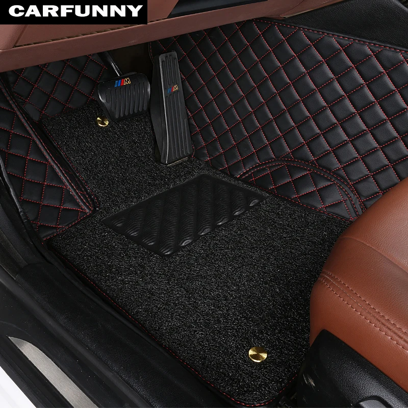 

Special custom made car floor mats for Land Rover Discovery freelander Sport Range leather Anti-slip carpet liner