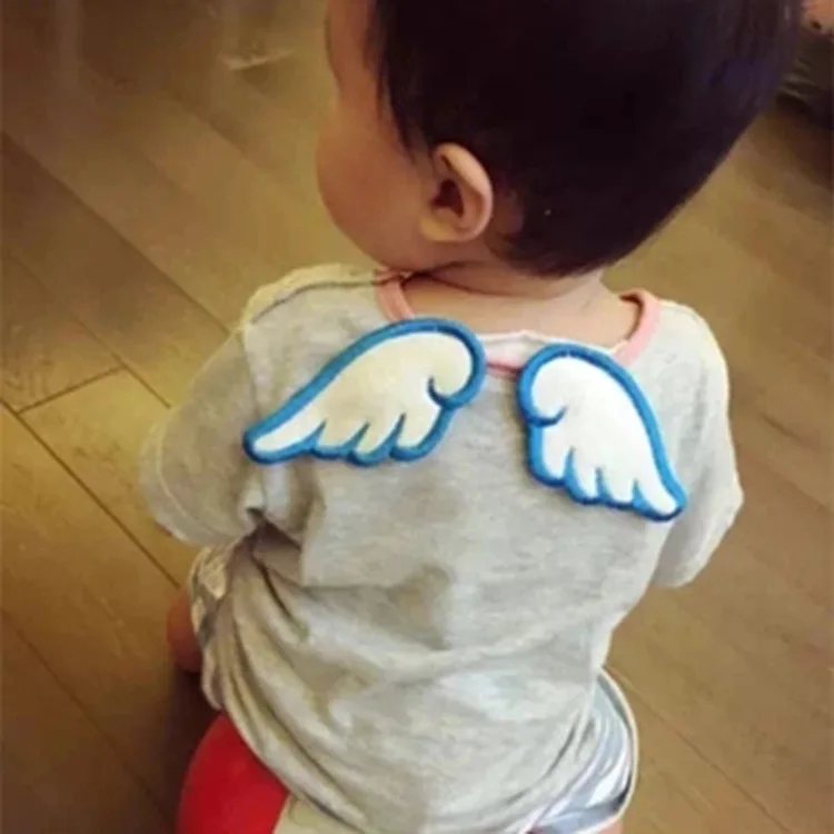 

Angel Wing Sweatbands Children Girdle Four Layer Gauze Pure Cotton Baby Cartoon Baby Scapegoat A Piece Of Cloth