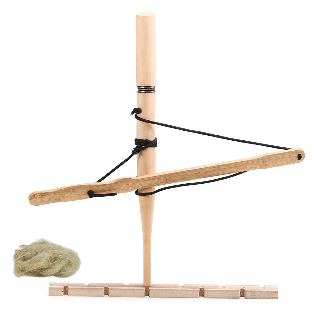 

Outdoor Wooden Bow Drill Kit Camping Fire Tools Friction Educational Learning Kits Survival Practice Friction Fire Accessories