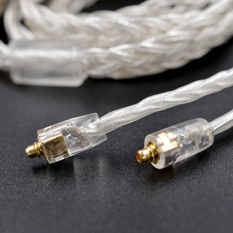 Посеребренный кабель для наушников KZ MMCX 3 5 мм модернизация HI FI DIY OFC смешанный
