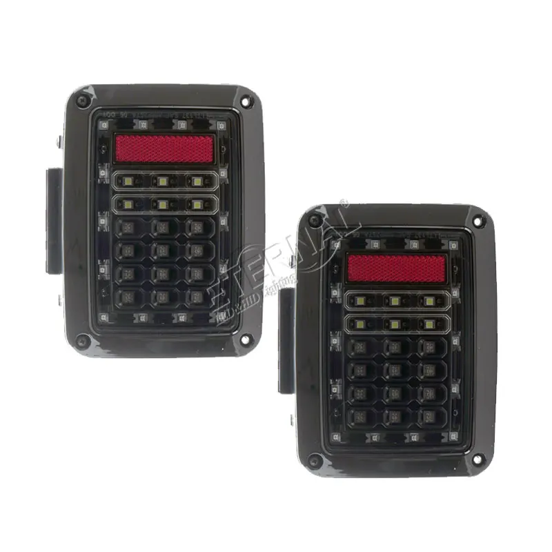 

Free shipping pair Offroad tail light reverse brake turn lamp for 4x4 wrangler JK 07-15 universal US/Euro standard rear LED lamp