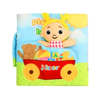 

1pc Baby Cloth Book Early Learning Development Play House Educational Non-Toxic First Book Fabric Toy for Toodlers Kids Children