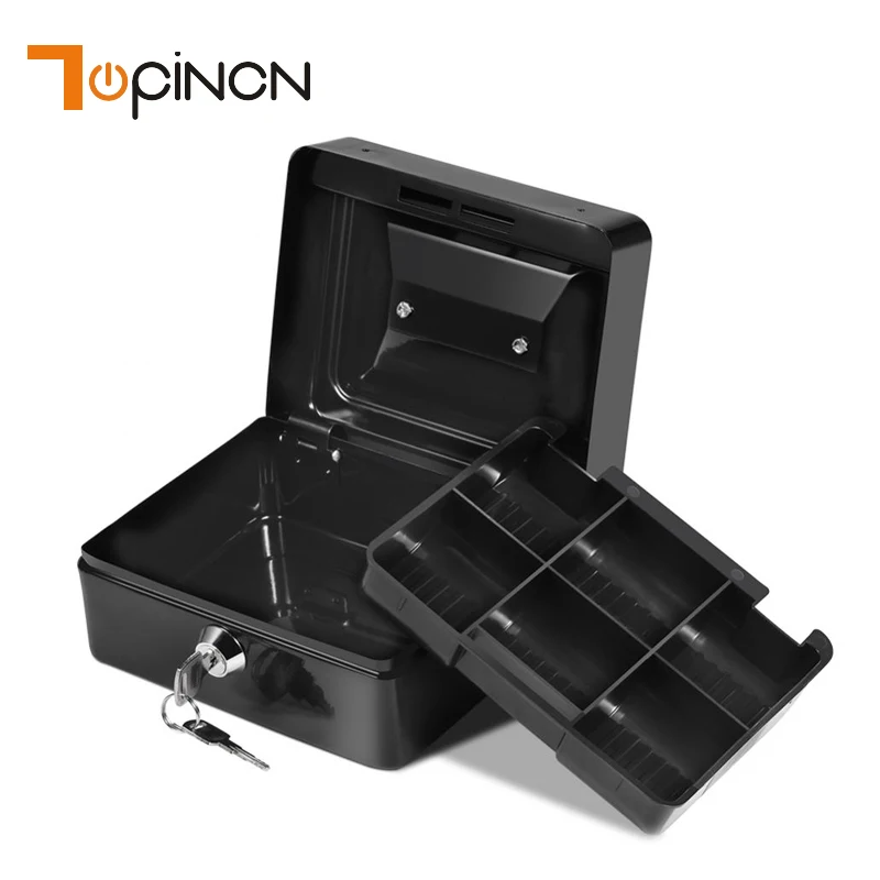 

Portable Metal Jewelry Box Makeup Organizer Storage Box With Lock Box Storage Container Money Coin Jewellery Case
