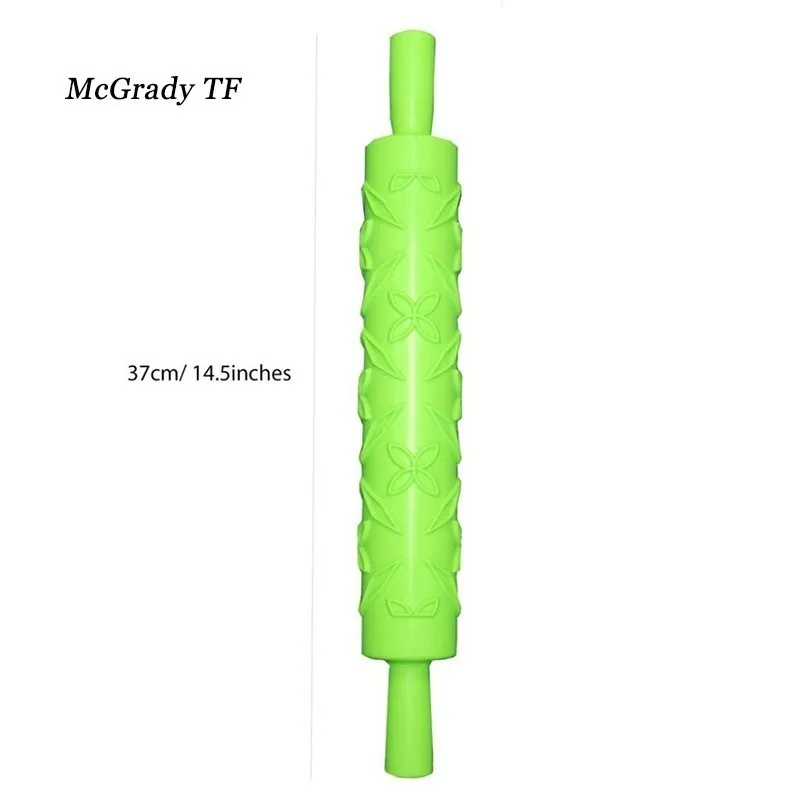 8 шт./компл. Пластик тиснением фактурной узорной Скалки для декорирования торта Пластик печенья ролик для выпекания кексов, Кухня инструменты