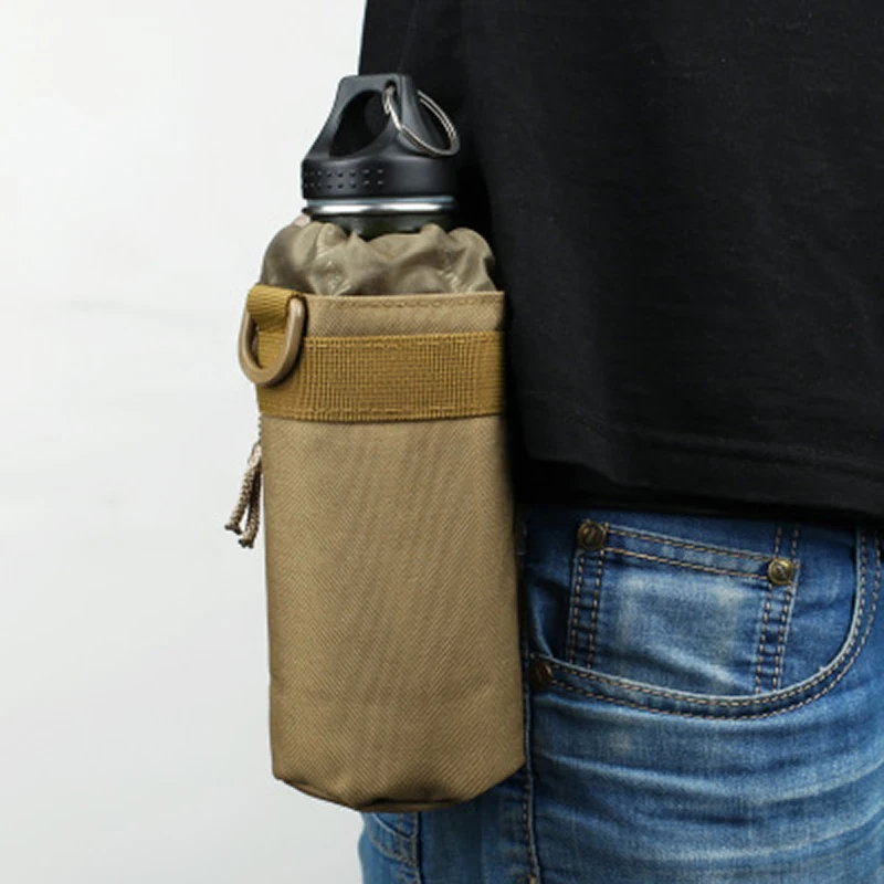 

MagiDeal Outdoor Tactical Military Molle Water Bottle Bag Kettle Pouch Holder Bag -3 Colors Sports Accessories