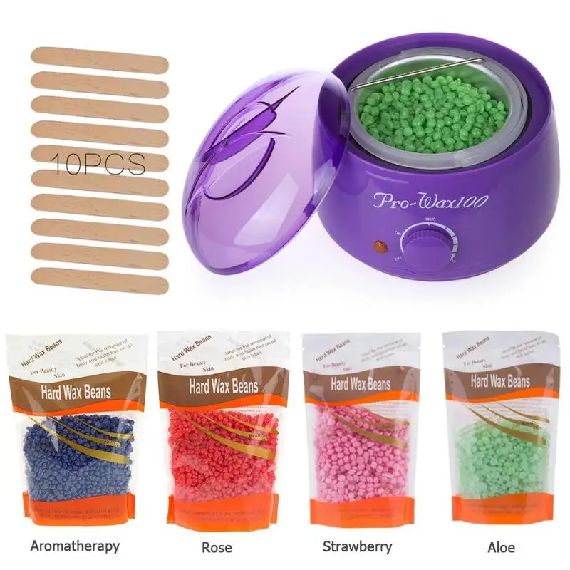 500cc Professional Warmer Wax Heater Paraffin Hand Wax Machine Hot Paraffin Wax Warmer Heater with 4 Wax Hair Removal Tool
