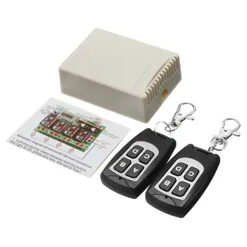 

SWILET 1Set 12V 4CH 200M Wireless Remote Control Switch Transceiver Relay Switches With 2 Receiver For Autonomous Control Switch