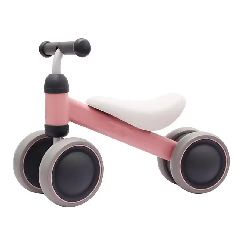 

New Baby Walker Bicycle Clear Solid Kid Balance Bike Carbon Steel Safe Four Wheeled Toddler Walker Bike Baby Gift Balance Walker