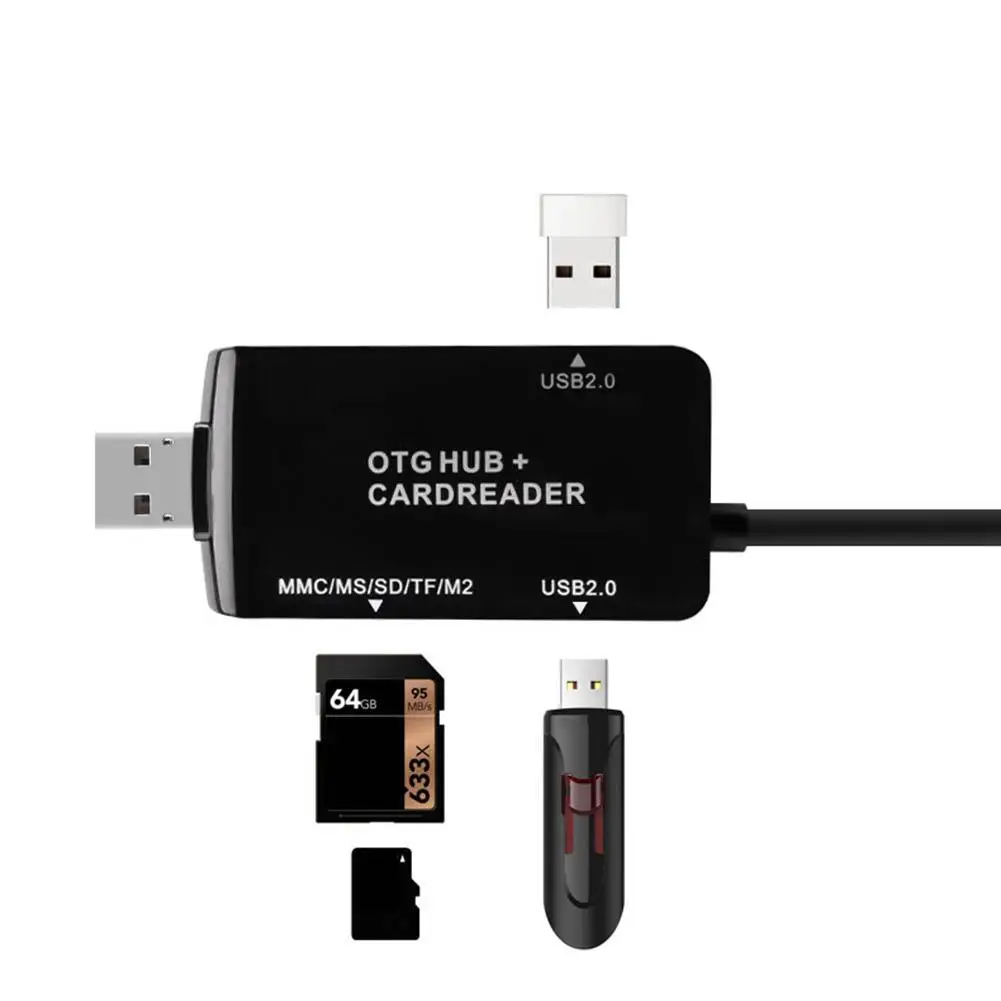 Многофункциональный 3 в 1 type-C USB OTG кардридер для Apple MacBook Android хорошего качества