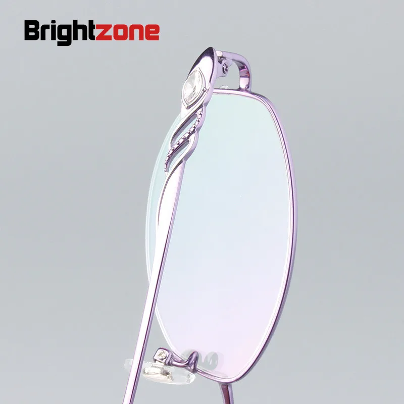 Brightozne 2020 чистый титан близорукость Удобная половинная оправа винтажные
