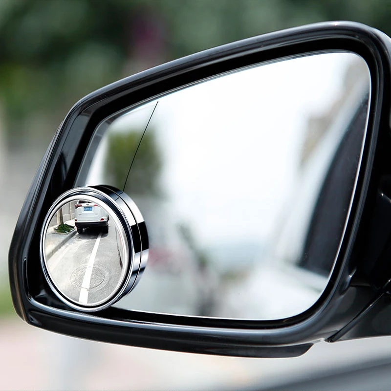

2 Pcs/Set 2" Round Stick On Rear-view Blind Spot Convex Wide Angle Mirrors Car
