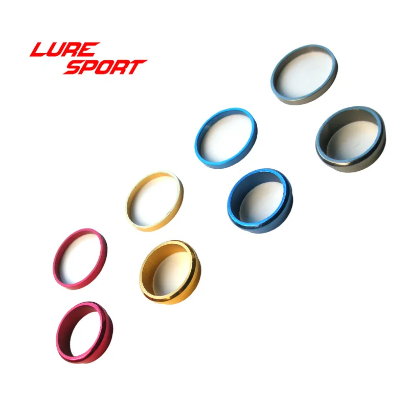 LURESPORT 4 комплекта алюминиевое кольцо и колпачок из углеродной трубы 17 # FUJI катушка