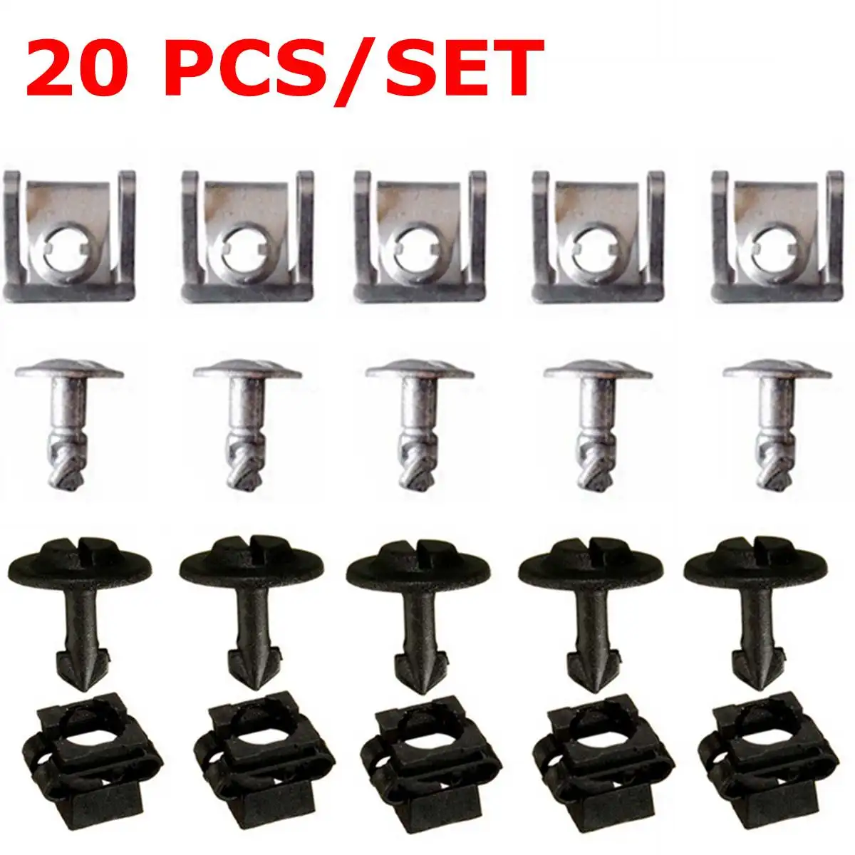

20PCs/Set 8D0805960 8D0805121 Under Engine Gearbox Cover Screw for VW Passat B5 for Audi A4 A6 Models