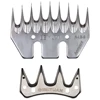 BEIYUAN 9 Tooth Sheep Shearing Clippers Blade Staright and Elbowl Goat Shears Convex Comb Cutter Shearing Clipper Tooth Blade 2