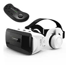 Горячая VR гарнитура с пультом дистанционного управления стерео наушники Hifi Гарнитура 3D VR очки виртуальная реальность с ручкой набор для смартфона