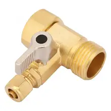 Шаровой клапан с наружной резьбой для трубки быстроразъёмный соединитель латунный адаптер для воды шаровой клапан соединитель Электрический магнитный клапан Топ