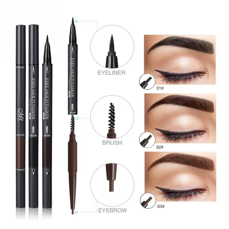 

Cosmetics Natural Lasting Makeup For Beginner Pen Tool Lightweight Double Head Waterproof Liquid Eyebrow Pencil