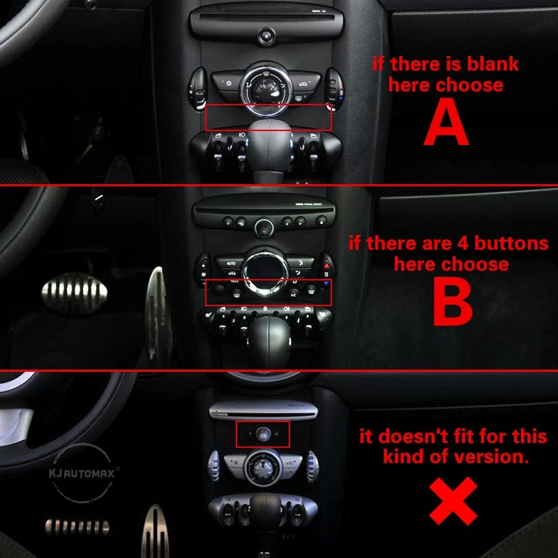 KJAUTOMAX Центр Наклейка на консоль для Mini Cooper R55 R56 R57 R58 R59 R60 F54 F55 F56 автомобиля