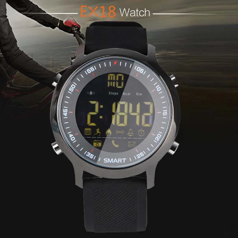 

Brand EX18 watches Flagship Rugged Smartwatch 33-month Standby Time 24h All-Weather Monitoring Smart Watch For IOS And Android