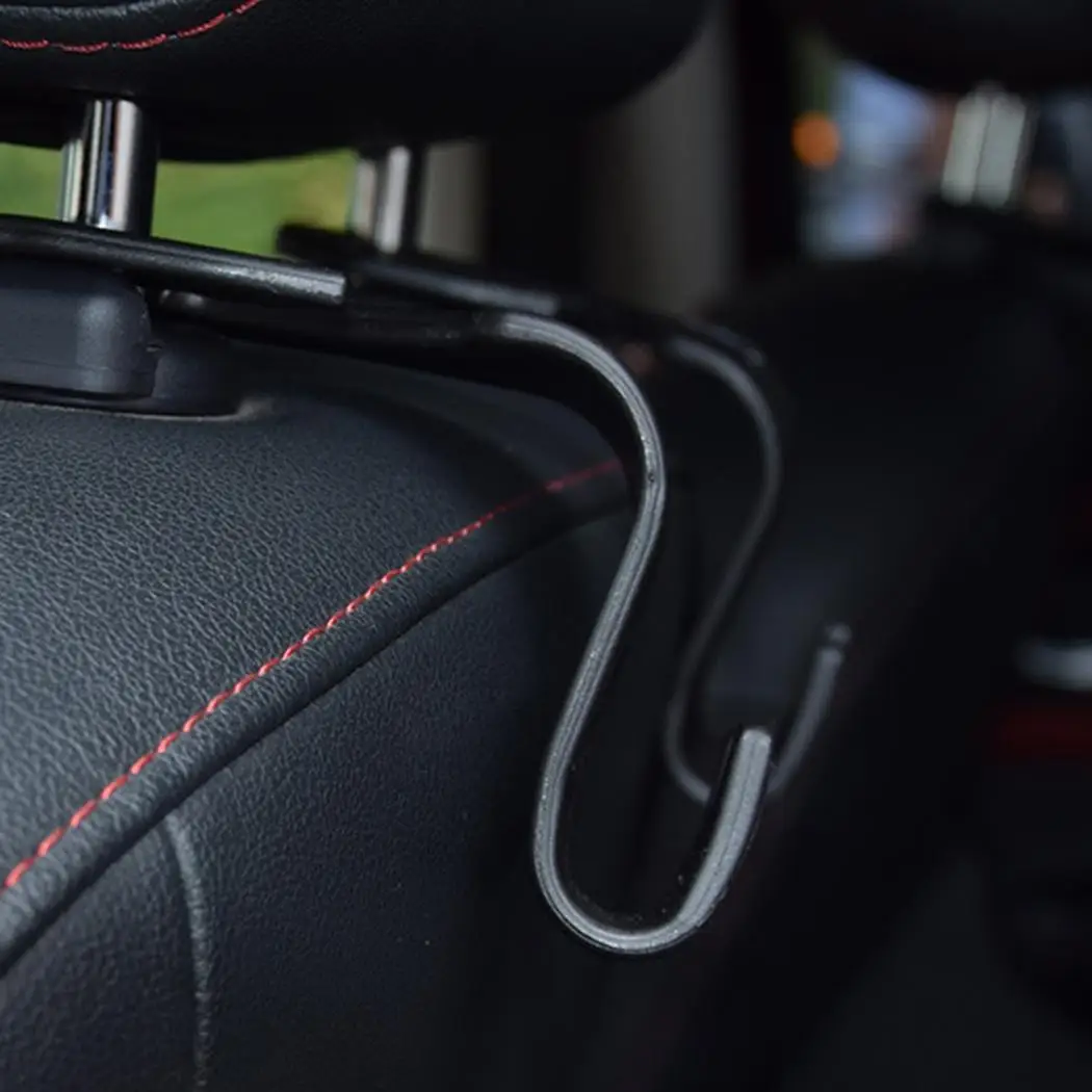 

4 Pcs/Set Car Hook Creative Semi-open Concealed Car Backrest Hook Auto Seat Back Clips Half Open Design Car Storage Organize