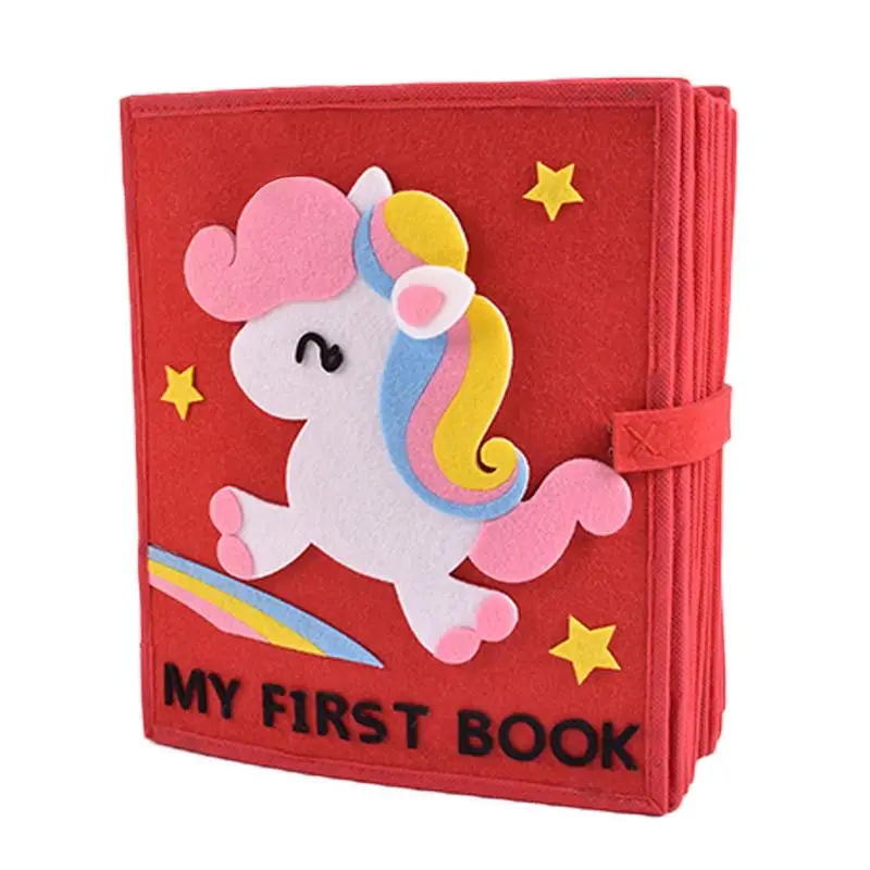 

My First Book Kids Quiet Cloth Book Non-woven Material Package Set Early Education Montessori Enlightenment DIY Puzzle Books