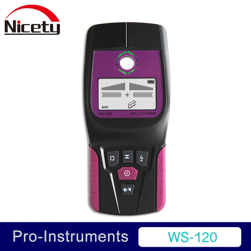 فكرة دقيقة WS-120 يده المهنية متعددة الوظائف الصناعية الجدار الكاشف المعادن الخشب سلك كابل مسمار مكتشف الماسح الضوئي LED زمارة GR فكرة دقيقة WS-120 يده المهنية متعددة الوظائف الصناعية الجدار الكاشف المعادن الخشب سلك كابل مسمار مكتشف الماسح الضوئي LED زمارة GR