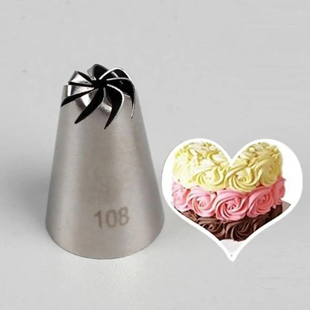 

New Russian Tulip Icing Piping Nozzles Stainless Steel Flower Mouth Cream Pastry Tips Nozzles Bag Cupcake Cake Decorating tools