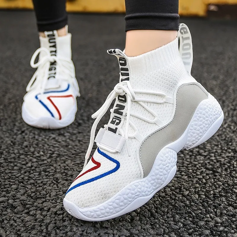 

2019 Hot Sale sports Women Comfortable high top walking jogging Shoes Size 35-40 Outdoors Female Comfortable Sneakers