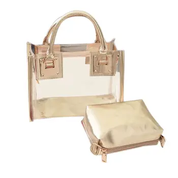 

Shoulder Clear Transparent Bag Jelly Candy Summer Beach bag Messenger PVC Bags