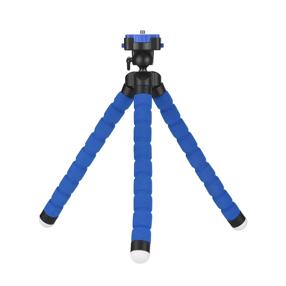 

Mini Flexible Sponge Octopus Tripod Stand Holder with Smartphone Clip 1/4" Screw for iPhone Huawei Samsung GoPro Camera Video