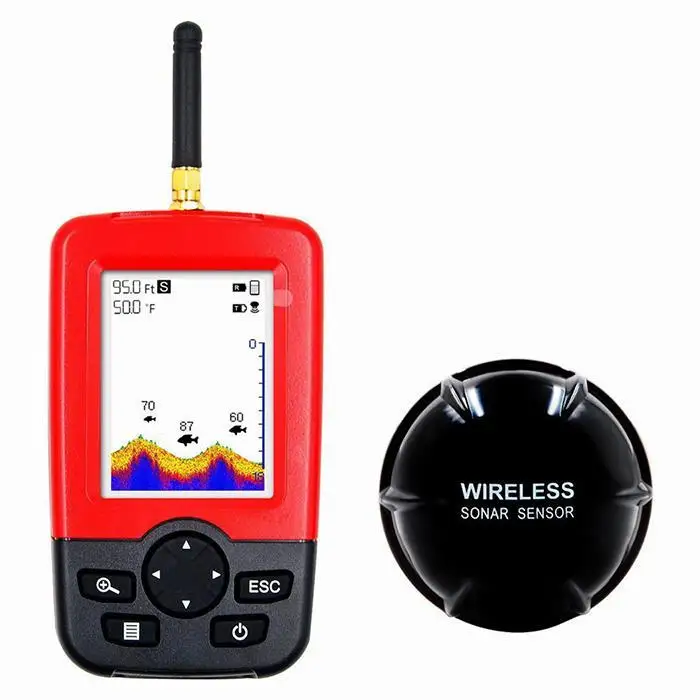 

Outlife Smart Portable Depth Fish Finder with 100 M Wireless Sonar Sensor Echo Sounder Fishfinder for Lake Sea Fishing Saltwater