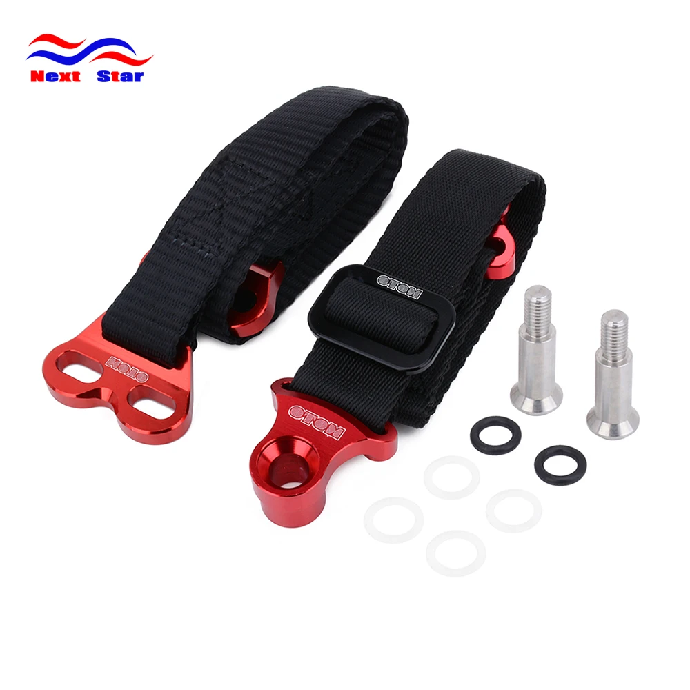 

Motorcycle Red Front & Rear Rescue Bundle Tie Lead Band For HONDA KAWASAKI YAMAHA YZ YZF WR WRF KX KXF KLX Dirt Bike