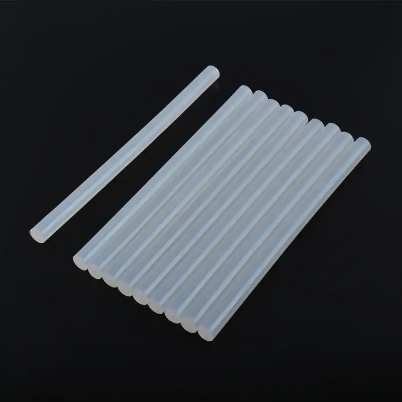 

10Pcs/lot Clear 7mm Hot Melt Glue Sticks For Electric Glue Gun DIY Stick 20cm length DIY Craft Album Repair Rod Melt Adhesive
