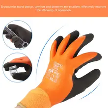 Безопасность холодной защиты водонепроницаемый двухслойный латекс полный дизайн погружения рабочие перчатки высокого качества