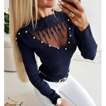 Женская трикотажная футболка с длинным рукавом, сетчатая Лоскутная серая черная футболка, облегающая футболка, женская модная футболка