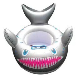 Мультфильм акула надувной круг для купания ребенка кольцо малыш плавательный круг для шеи Круг сиденье