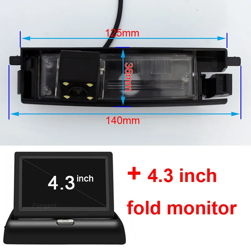 Для Toyota RAV4 2000 2001 2002 2003 2004 2005 2006 2007 2008 2009 2010 2011 2012 заднего вида для парковки обратный резервный монитор Камера