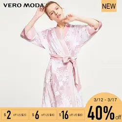 Vero Moda19 Весна Новый печати с бархатом длинный халат в женский | 3181R1501