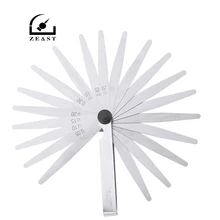 20 лезвие Feeler метрический Калибр 0,05 до 1,0 мм толщина Свеча зажигания измерительный зазор инструмент