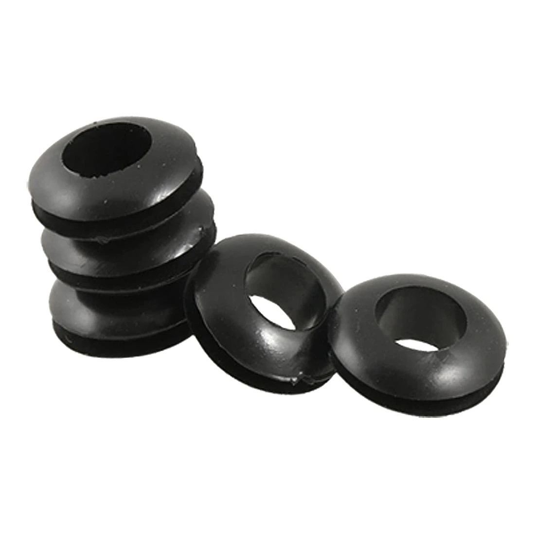 

BMBY-5 Pcs 8mm Black Grommets Cable grommet Cable routing Rubber grommets