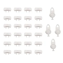 Baby Proofing(24 Plugs+ 4 Buttons),Socket Plug Cover for Baby Protection,Socket Cover,2-Hole Plug Protector for Child Protect