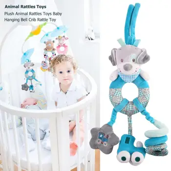 

Newborn Baby Rattles Mobiles Toys 30CM Toddlers Learning Educational Hanging Bell Crib Rattle Toy Stuffed Stroller Accesorry Toy