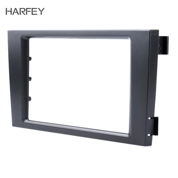

Harfey 2Din in Black Car Radio Fascia Trim Frame Mount Kit for 2002-2006 Audi A6 Adaptor DVD Frame Dash Installation Kit
