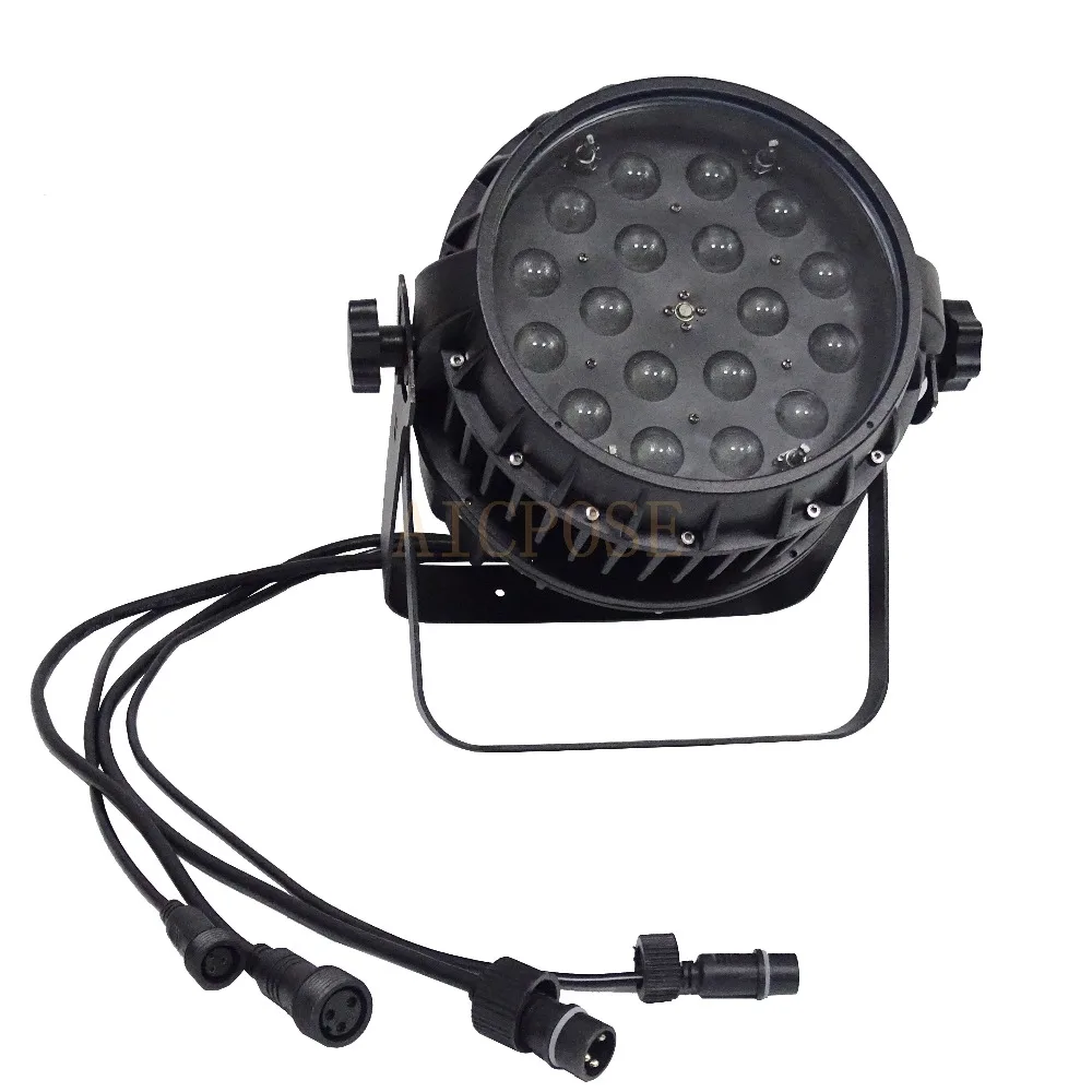 2 шт./лот Zoom Par Light 18x12 W IP65 водонепроницаемая светодиодная лампа RGBW 4 в 1 сценическая