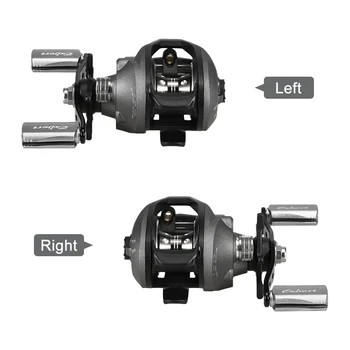 

14+1 Ball Bearings Metal Baitcasting Fishing Reel with 7.2:1 Gear Ratio 12.1LBs Max Drag Carp Fishing Metal Bait Casting Reel