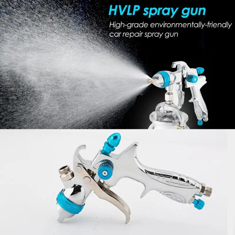 

Alloet HVLP 600mL Air Spray Gun Hand Manual Spray Gravity Gun 1.4mm Atomization Furniture Coating Car Painting Sprayer